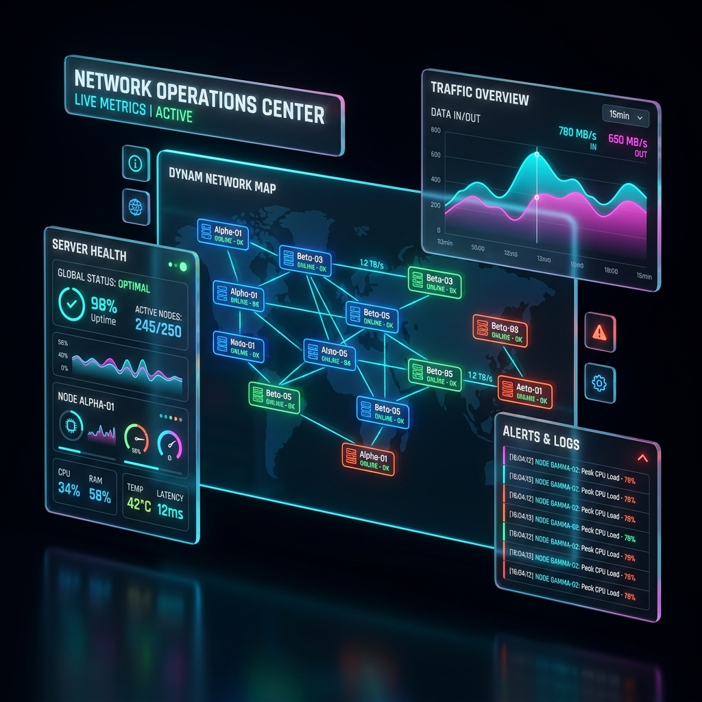 Cloud and IT infrastructure dashboard