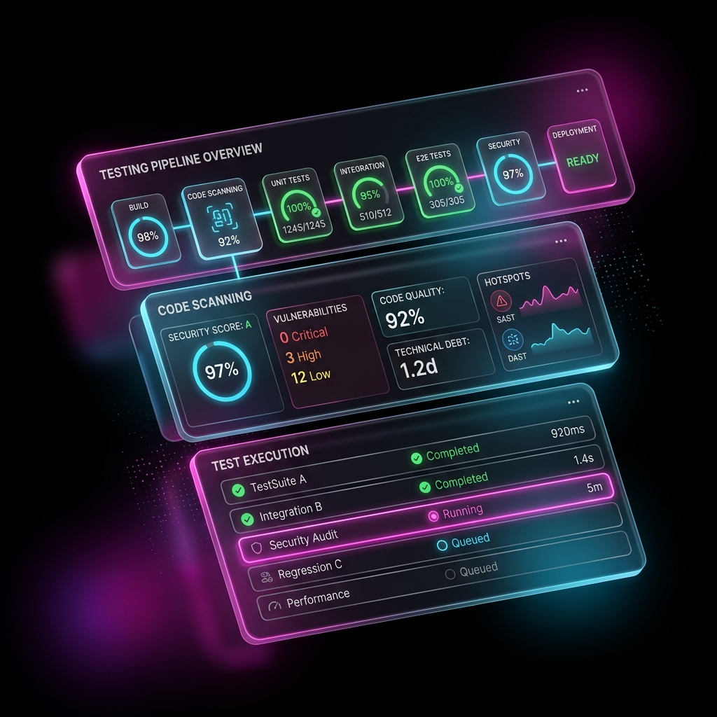 Automated QA pipeline dashboard